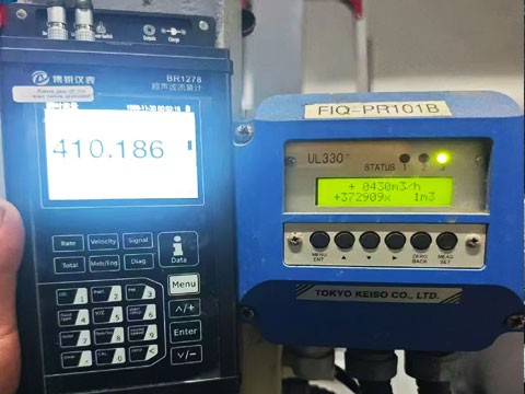 BR1278手持式超声波流量计在水处理行业的应用：非接触式测量的高效解决方案